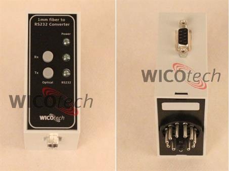 1mm fiber to RS232 converter